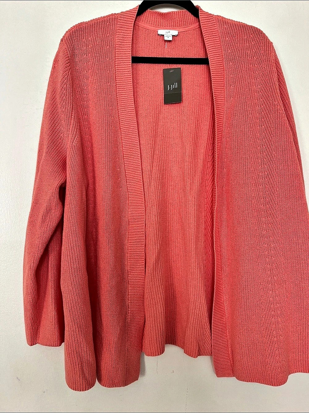 J. Jill Open Front Cardigan in Pink Size XL NWT